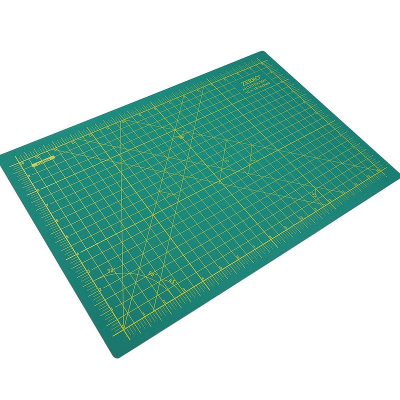 ZERRO Self Healing Cutting Mat 12" x 18" Double Sided No-Slip Rotary Cutting Sewing Mat Durable 5 Layers PVC Cutting Board (A3)â€¦ - Image 2